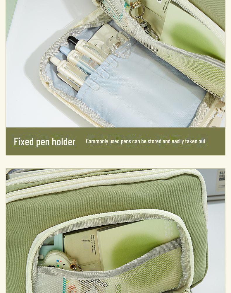 Stylish Large Capacity Dog Design Pencil Case for Students, Office Use