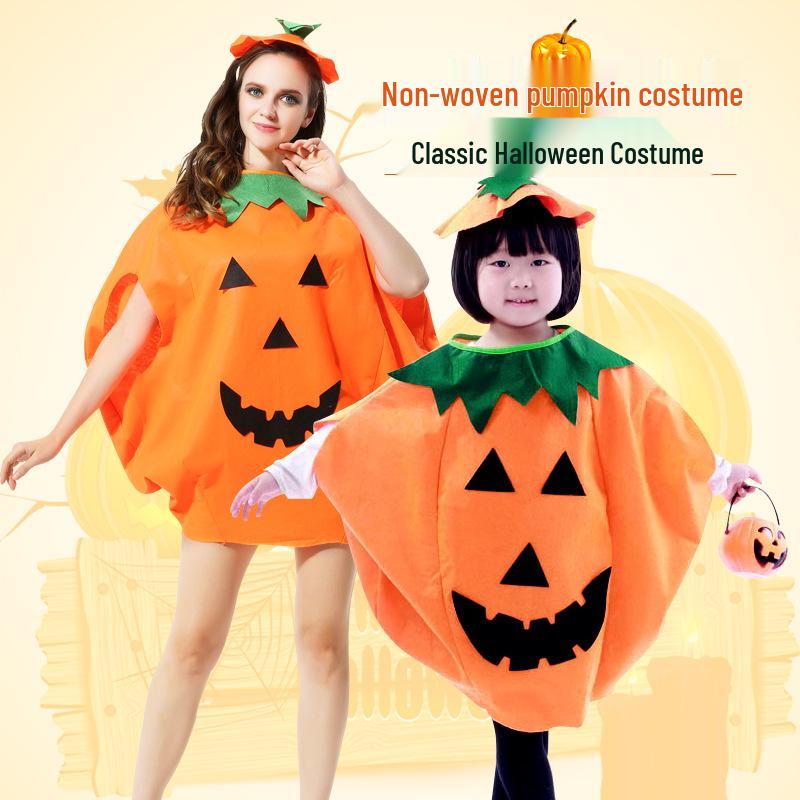 Halloween Pumpkin Costume: Kids' & Adults' Cosplay Outfit for Performances