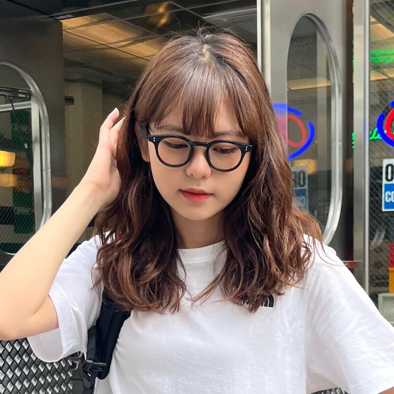 SBKA Icon-C01 Round Horn-Rimmed Glasses (Blue Light Blocking)