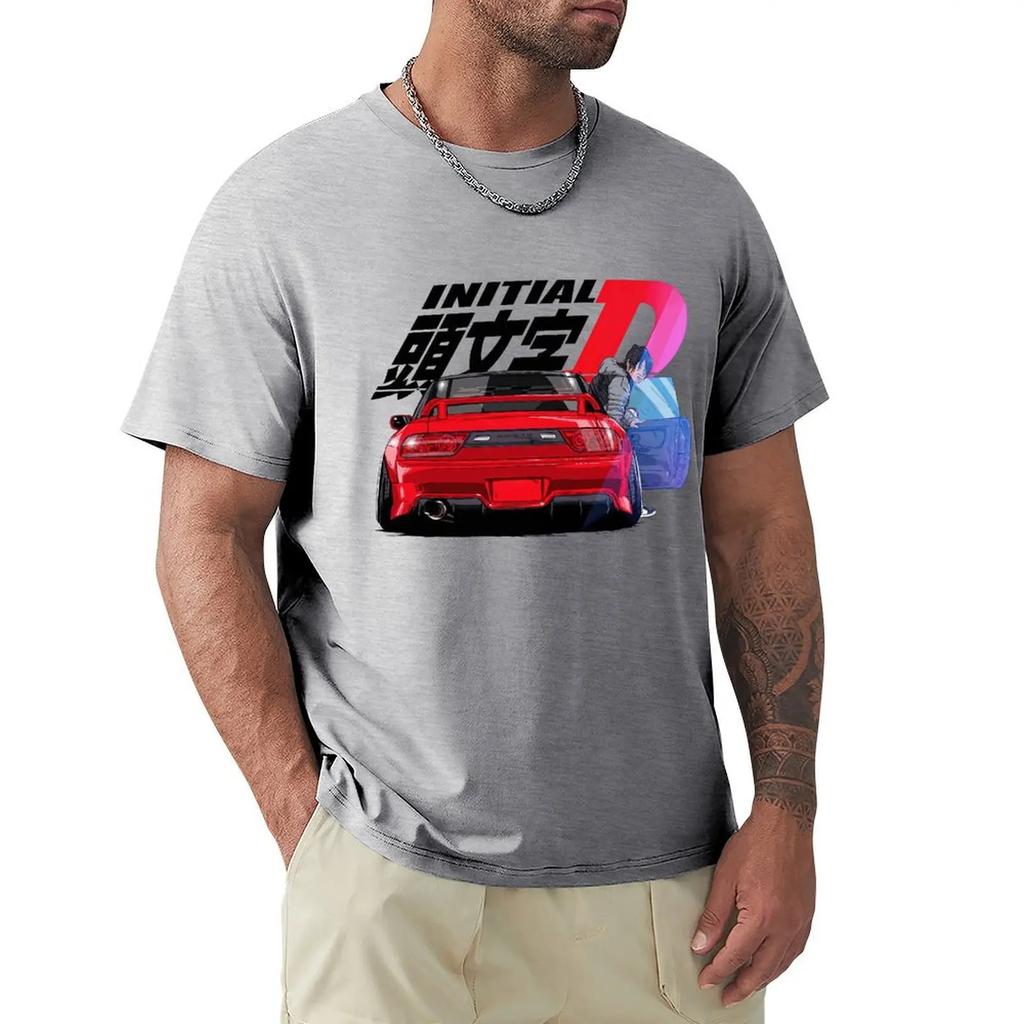Initial D Movie T Shirt Harajuku Short Sleeve T-shirt 100% Cotton Graphics Tshirt Tops