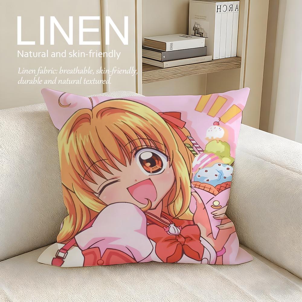 Anime Mermaid Melody Pichi Pichi Pitch Cushion Cover Pillowcase Set Pcs X X Breathable Washable Sofa Cushion Cover