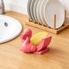 Drain Rack 3D Bird Shape Hanging Sponge Holder with Open Drainage System Upright Dry Kitchen Sponge Organizer