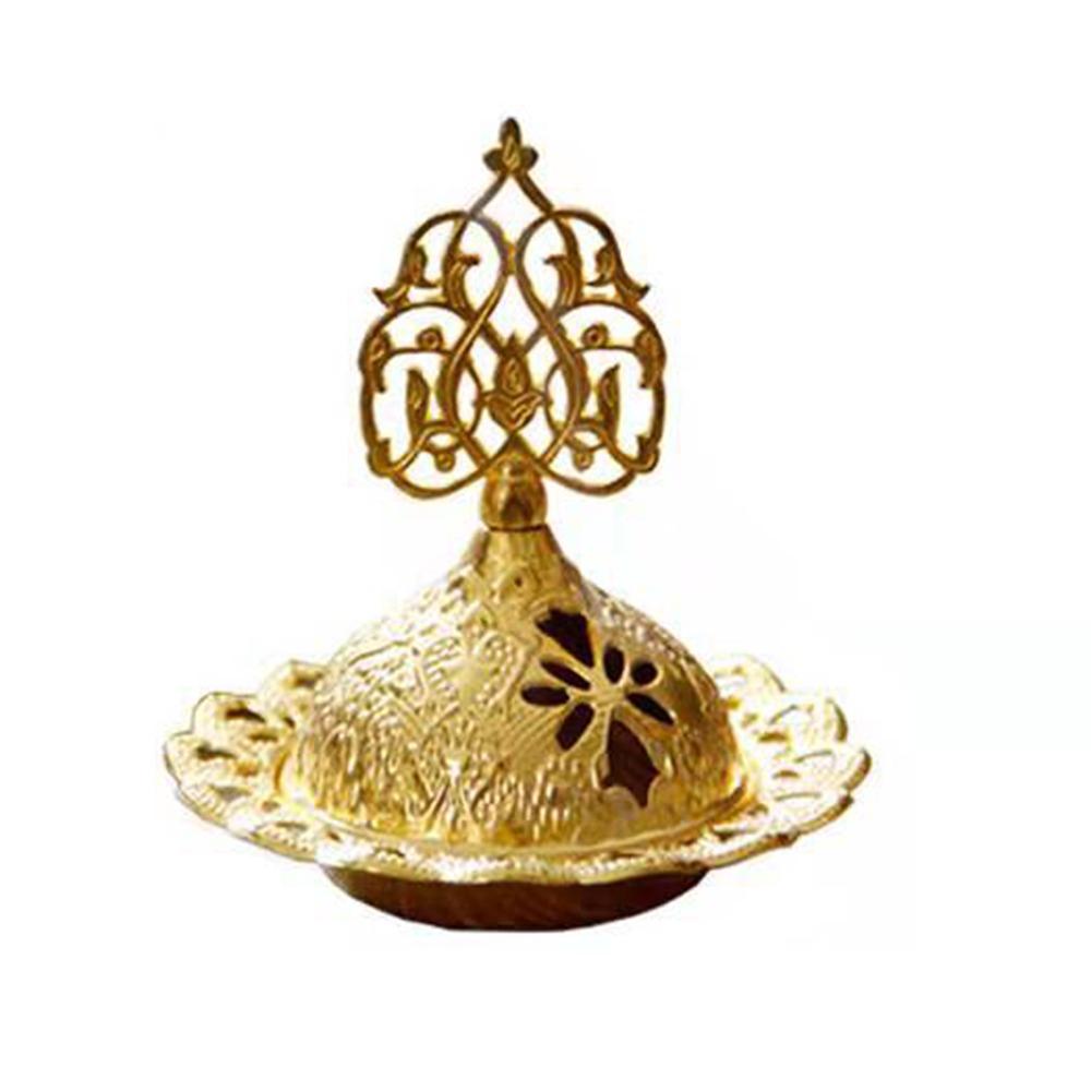 

Moon Portable Censer Holder Star Tower Oil Burner Yoga Ornament Incense Burner Eid Al-Fitr Style B1