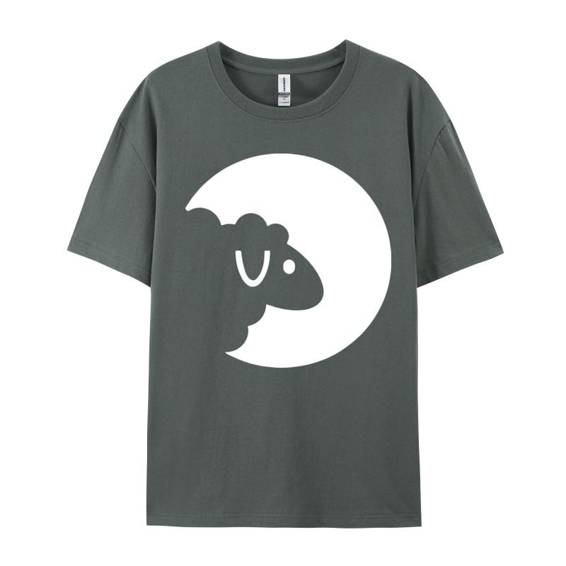 Sheep Moon Tshirt Vintage Tshirt Cotton Tees For Unisex Design Top TShirts Short Sleeve Brand New Blouses