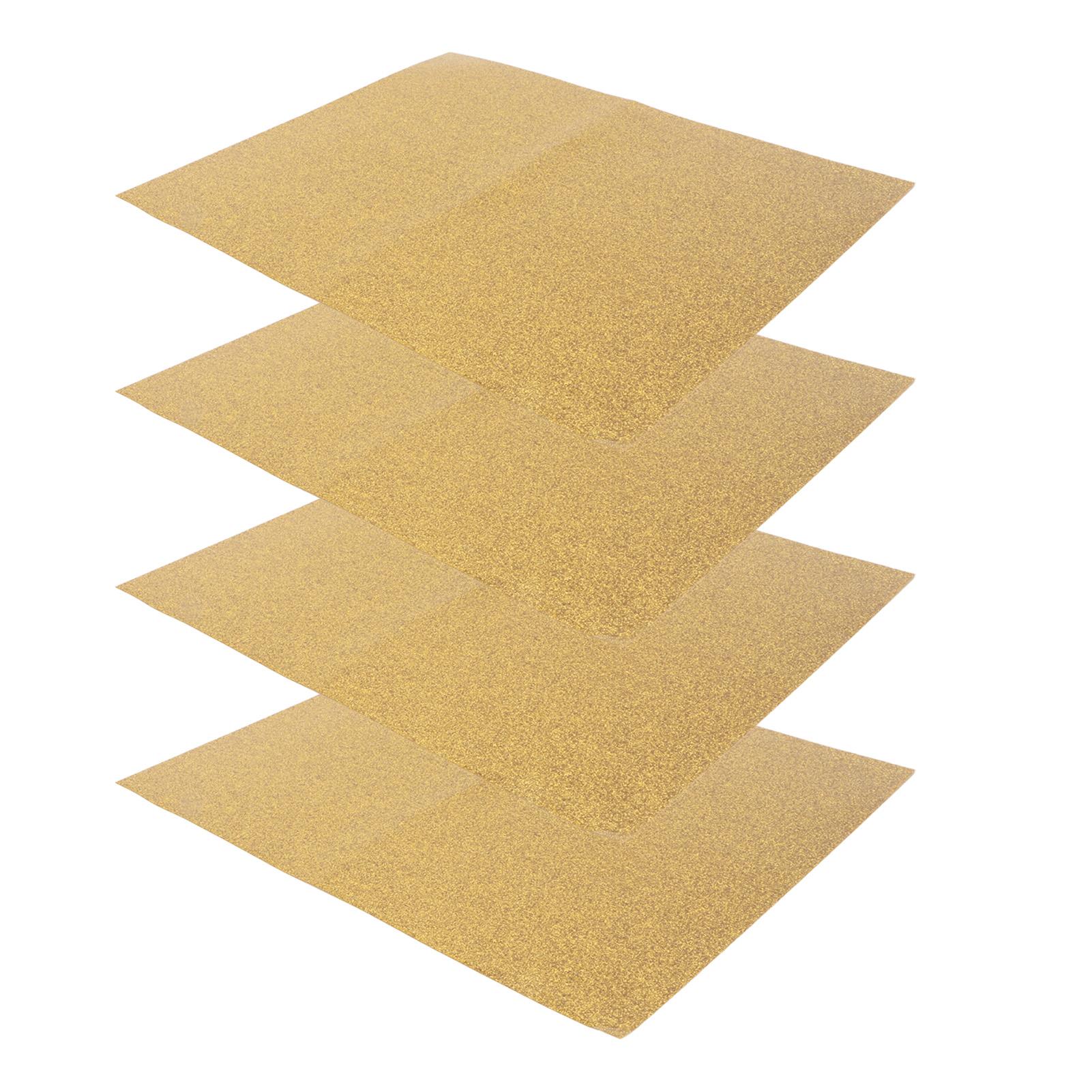 

4 Sheets Heat Transfer Film Gold 11.8in Long 9.8in Wide Smoothing Easy Operation Heat Transfer Sheet for Shirt Bag Apron