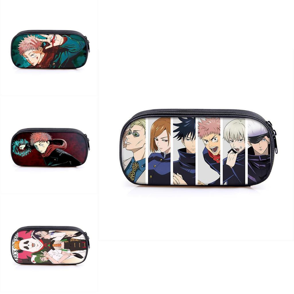 Jujutsu Kaisen Pencil Box With Large Capacity For Students And Makeup Essentials