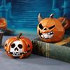 Halloween Pumpkin Decorations Pumpkin Skeleton Desk Figurine Resin Halloween Sculpture Art Ornament Indoor Holiday Tabletop