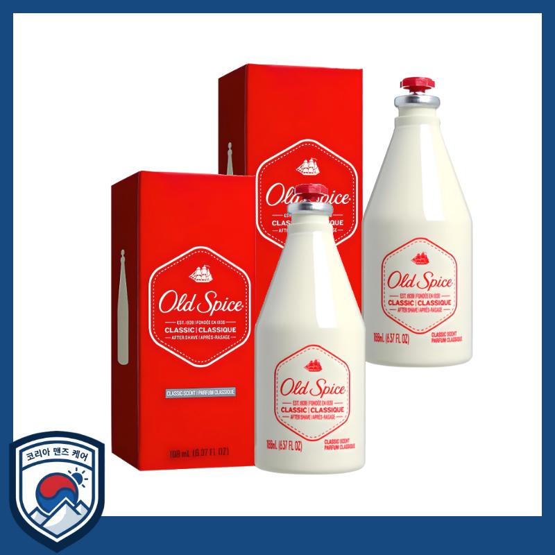[Old Spice] After Shave Classic Skin Splash (188ml x 2EA) - Advanced Post-Shave Surface Conditioning & Crisp Refreshing Splash Duo