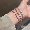 Sweet  Luxury Devil'S Eye Zircon Geometric Buckle Bracelet For Women Jewelry Accessories Gifts