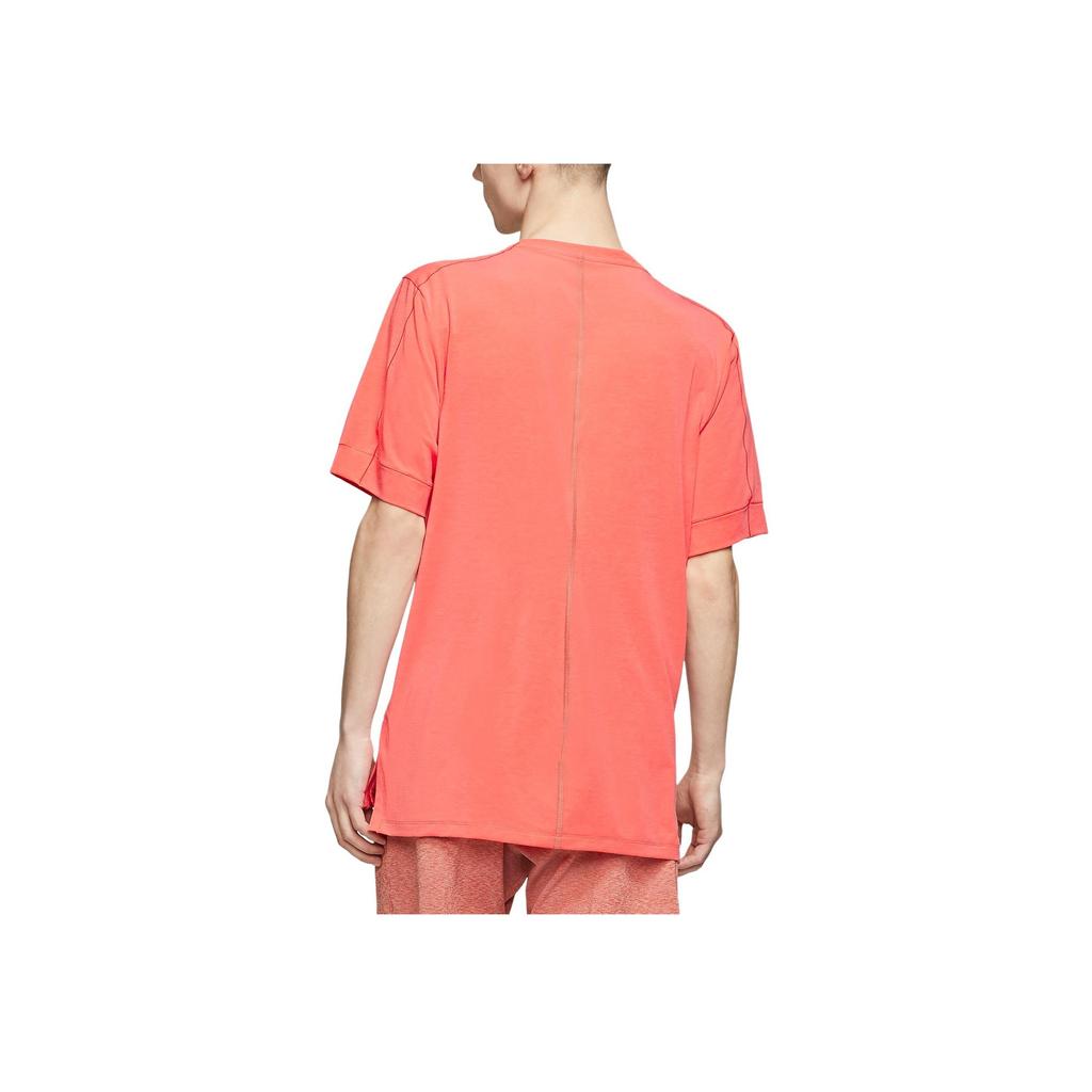 Nike Dri-FIT Yoga Quick-Dry Short Sleeve T-Shirt Men Tops Watermelon-Red BV4035-814