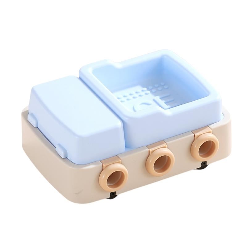 

Convenient Bear Shape Ice Cream Mould with Lid Practical Ice Lattice Plastic Dessert Molds for Parties and Gatherings синій