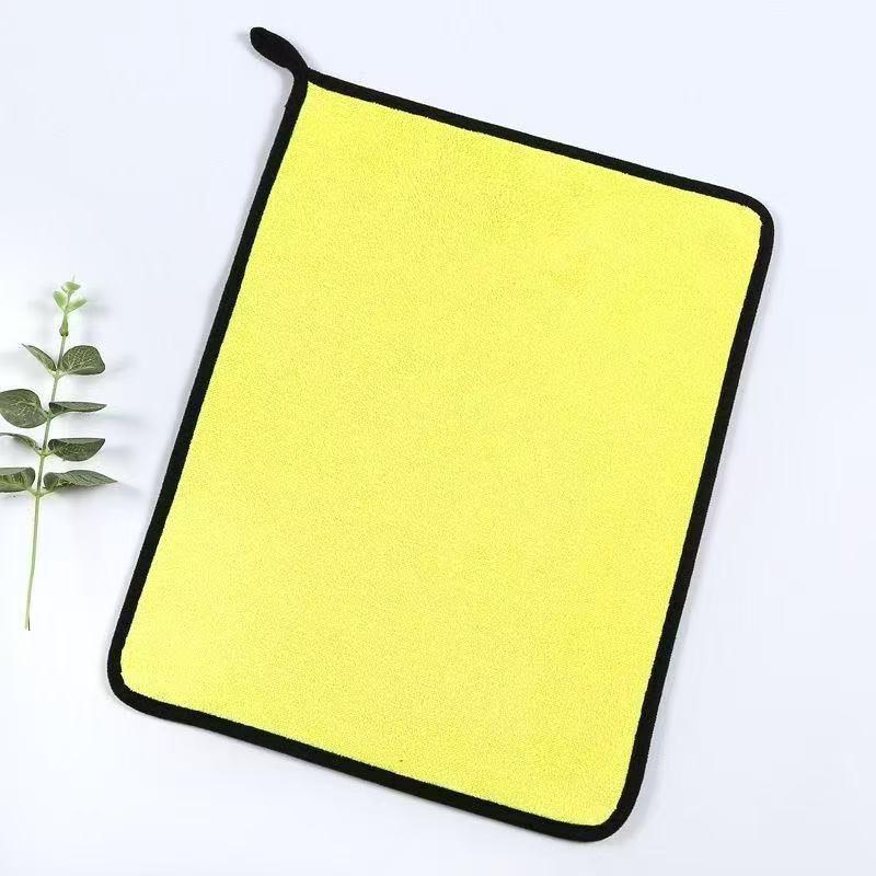 Coral Fleece Microfiber Car Drying Towel Super Absorbent Multi Purpose Cleaning Cloth for Auto Interior Exterior Household Wiping