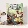 Gta V Cover Flannel Blanket Throw Blanket Soft Warm Sofa Bed Camping Home Decor Unique Christmas Gift C9211719