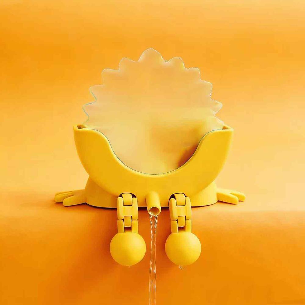 

Kitchen Storage Organizer Smiling Sponge Holder with Drain, Sponges Soap Holder Drying Rack Adjustable Drain Rack Holder