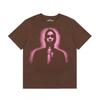 Spider Web Print Loose Fit Unisex Streetwear Short Sleeve T-Shirt Casual Cotton Tee Teens
