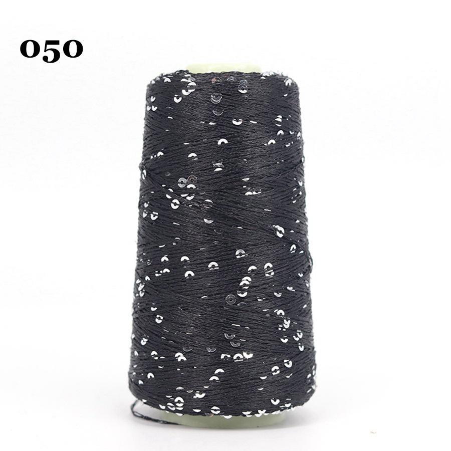Sequin Cotton Yarn: 50g Fancy Skein for Hand & Machine Knitting