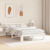 Bed Frame with Headboard White 120 x 190 cm Solid Pine Wood