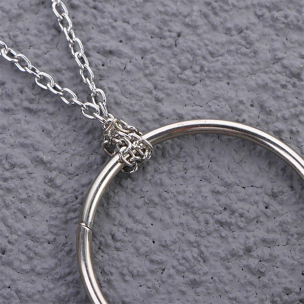 Kids Toy For Children Close-Up Magic Props Metal Knot Ring Magic Ring Chain Magic Tricks Magic Ring