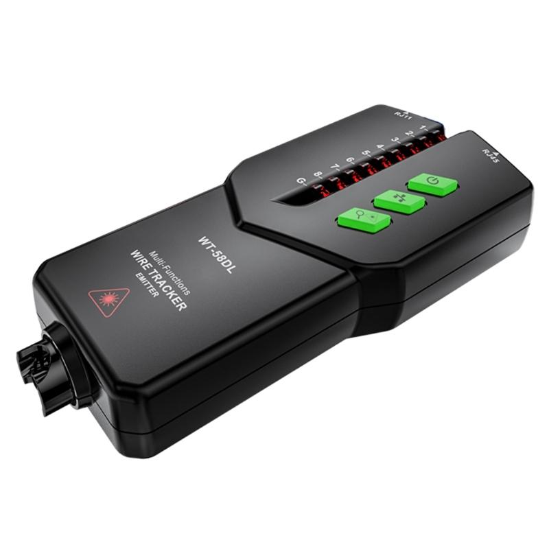 High Accuracy Cable Tester Versatile Line Tester Tracing Device for Ethernet Lines Efficiently Locate & Test Connections