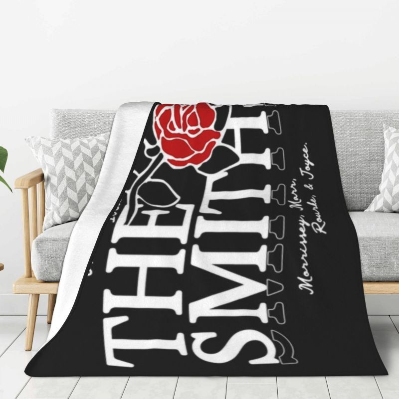 Custom Smiths Heaven Knows Lyrics Blankets Warm Flannel Throw Blanket for Bedroom Office Bedspreads