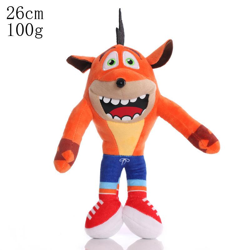 Crash Bandicoot Мягкие игрушки Crazy Trilogy Series Аниме Фигурки Куклы Kawaii Детские подарки на день рождения Рождество Декор 25cm