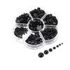 760 Pieces Stuffed Animal Eyes Black Eyes Animal Doll Toy Eye Eyes Teddy Bear Doll Making Plastic Adhesive Type Handicraft Parts DIY 3mm 4mm 5mm 6mm
