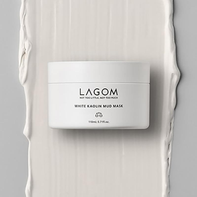 LAGOM White Kaolin Mud Mask – Pore Purifying & Soothing Clay Pack, Korean