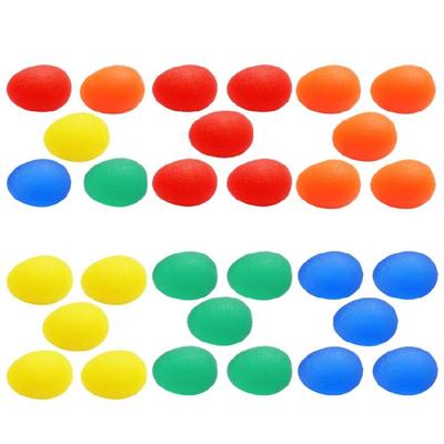 5Pcs Stress Relief Balls Hand Exercisers Stress Reliever Silicone Grip Strength Trainer Wrist Exercise Equipment