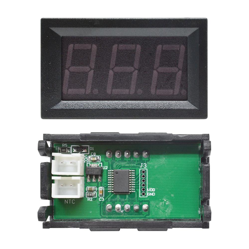 DC4-30V Mini Digital LED Thermometer for Car Temperature Monitor Panel Meter Measuring Range -50-120C with Temperature Probe