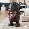 Cute Astronaut Robot With Lid, Large-capacity Dustproof Trash Can, Creative Home Decor, Living Room, Bedroom, Kitchen Waste Bask
