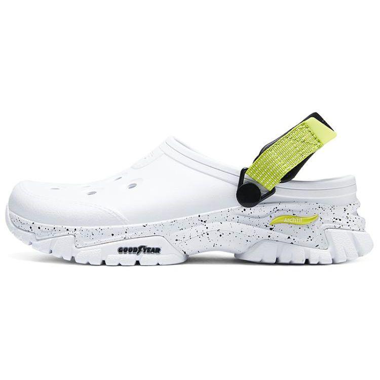 Skechers Fashion Versatile Hole Shoes Women Shoes White Black Yellow 111419-WBLM 36