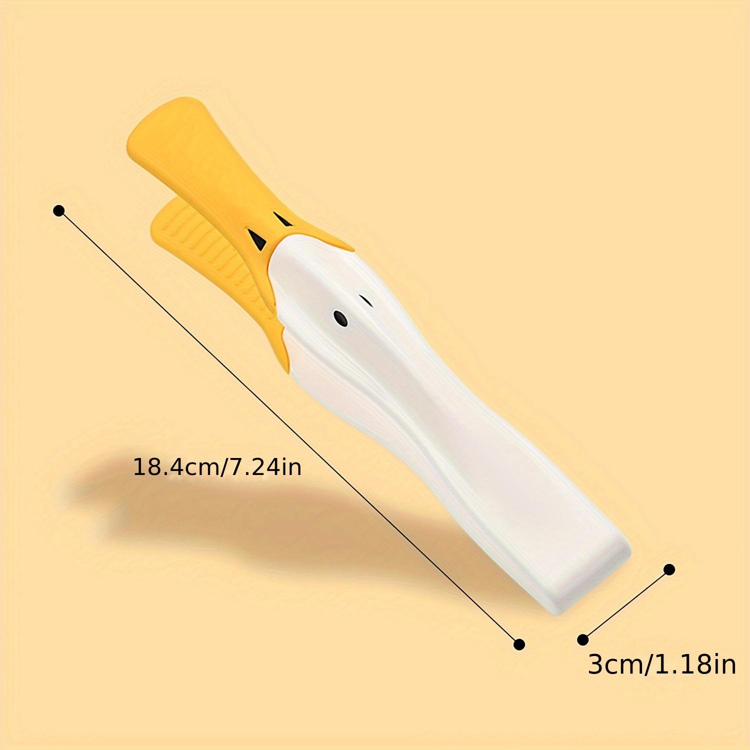 

Силиконовые щипцы для тостов в форме утки, кухонная кейтеринговая утварь для барбекю, выпечки, стейка, шведского стола, торта, салата, хлеба, для сервировки и приготовления, удобное хранение White-Large