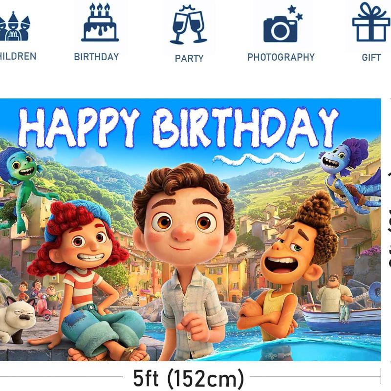 Party Decoration Luca Theme Party Supplies Happy Party Decorations