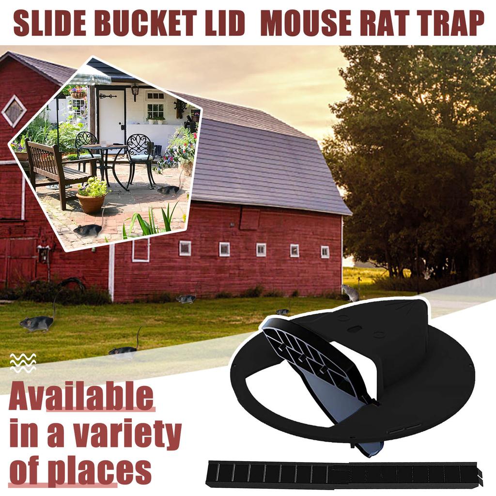 Bucket Lid Mouse Trap Humane Or Lethal Trap Door Style