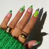 Nail Piece Fresh Green Vortex Love Star Light Nail Piece Finished Nail Patch Nail Piece Nails