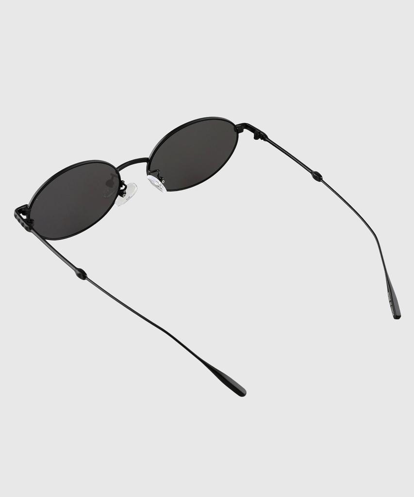 Tuditeo Bib Geek Chic Oval Tinted Nylon Lens Uv Protection Sunglasses C1 Black