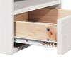 Nightstand Set of 2 White 38 x 36 x 29.5 cm Solid Pine Wood
