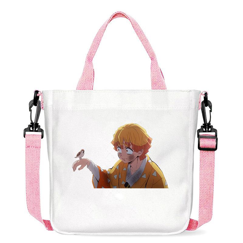 

Japan cartoon comics Zenitsu Agatsuma Printed Canvas Bag Shoulder Bag Tote Bag 7551 23x23x5CM