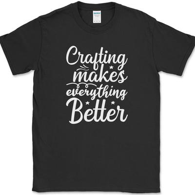 Basteln macht alles besser T-Shirt Lustiges Hobby Kunst Humor Geschenk Text T-Shirt