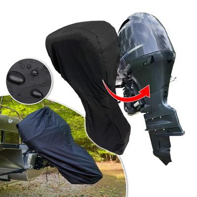 420D 6-225 PS Yacht Volle Außenbordmotor Motor Bootsabdeckung Anti UV Staubdichte Abdeckung Marine Motorschutz Wasserdicht Schwarz