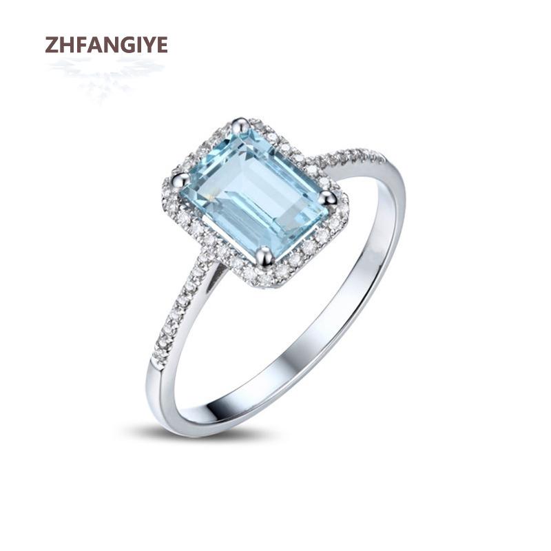 Charm Rings for Women 925 Silver Jewelry with Sapphire Zircon Gemstones Finger Ring Wedding Promise Party Gift Fashion Ornament