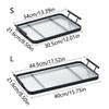 Rectangle Fruit Dessert Tray with Handles Leak-proof Clear Serving Platters  Cosmetics