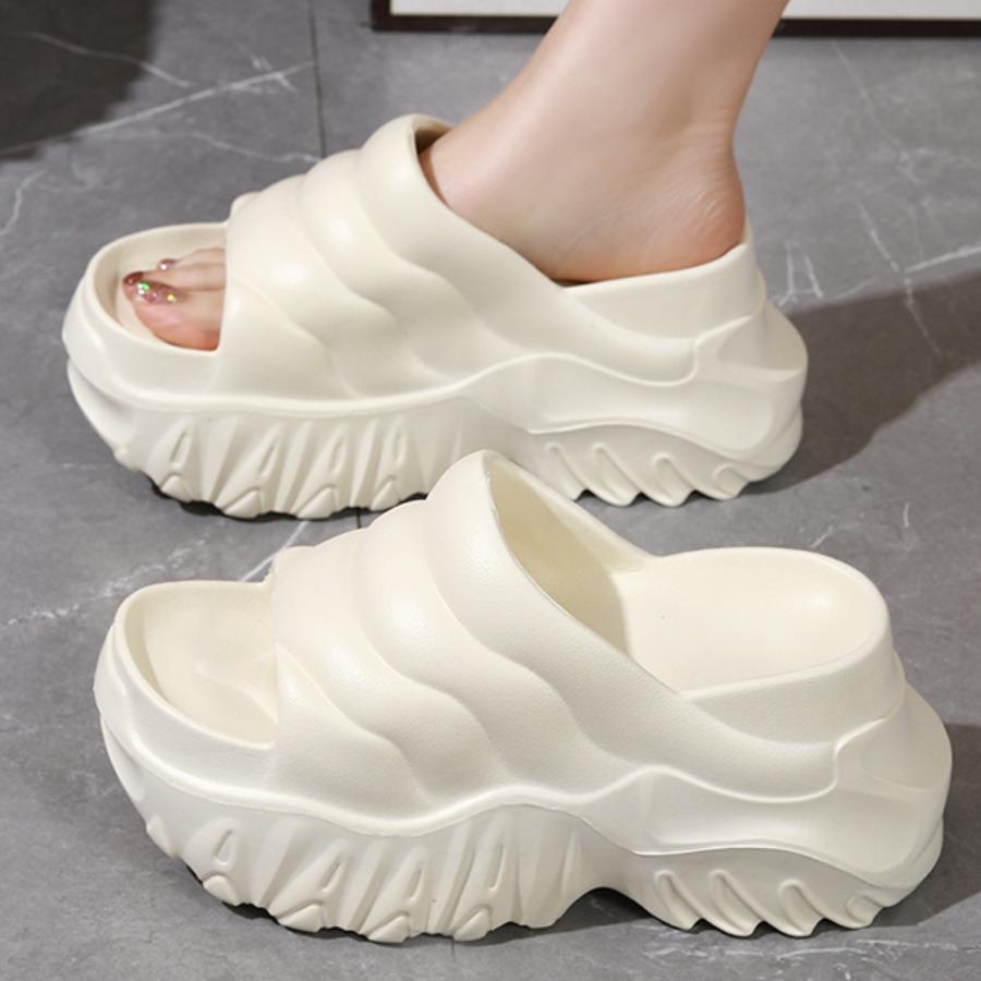 Damskie sandały na platformie - Styl lato 2025, Podeszwa antypoślizgowa, Podwyższający design z jednym paskiem