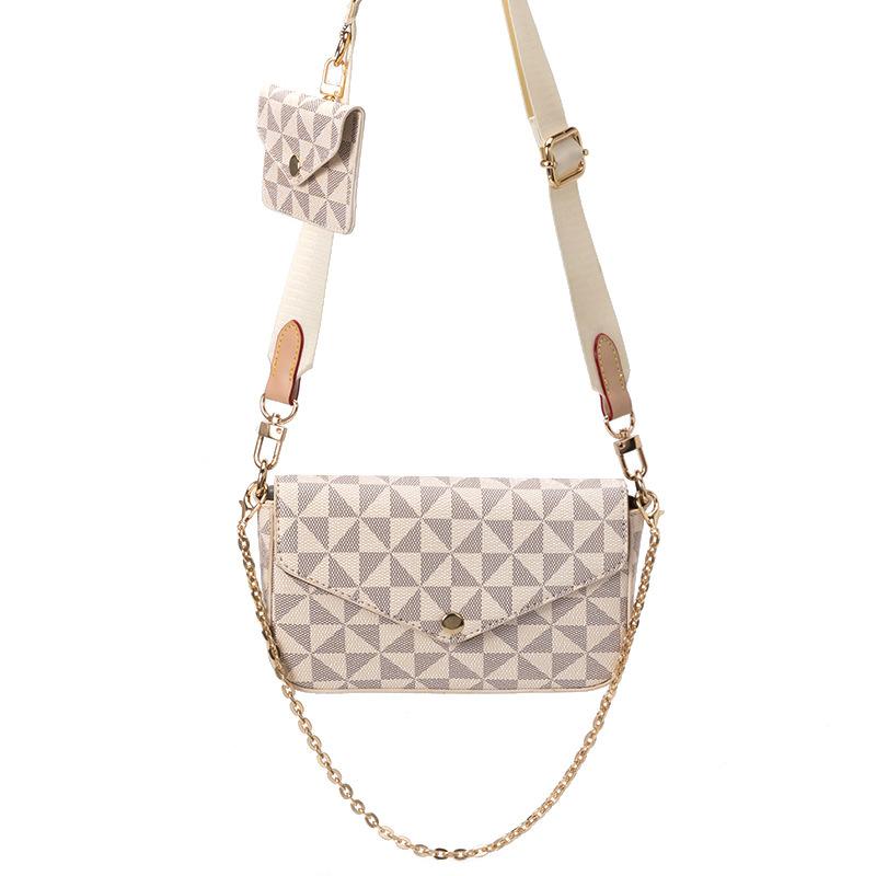 

Корейская женская сумка через плечо Новая модная сумка-конверт с принтом Сумка для маджонга Сумка-цепочка на одно плечо/под руку Трендовая