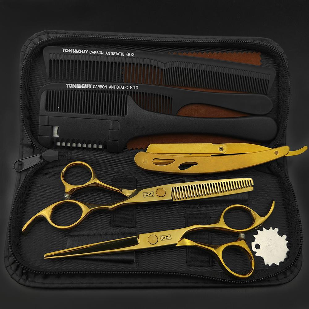 VP Professional Hairdressing Scissors Barber Set 5.5 6.0 Hairdresser Hair Beauty Scissors Set Corte de Cabelo Desbaste Ferramentas de Salão