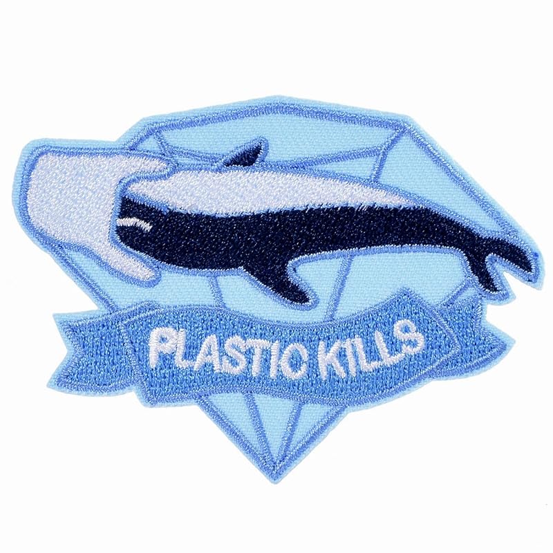 

[Atmu] Patch iron sea patch Fashionable adult Hiragana patch applique boy numbers embroidery sheet iron on adhesive (sea whale)