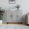 Sideboard Concrete Grey 90 x 34 x 80 cm Engineered Wood
