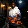 Men's Halloween Print Pullover Hoodie Long Sleeve Sweatshirt
