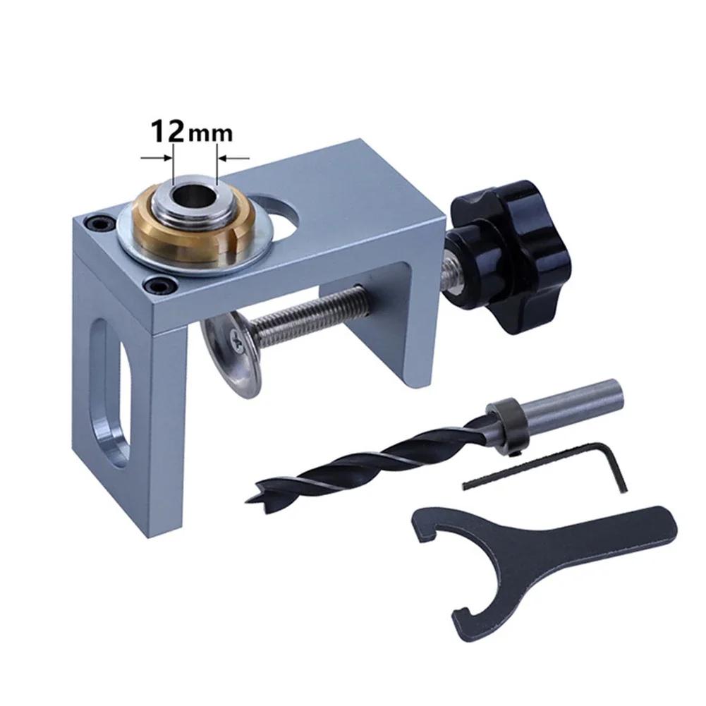 

8/10/12mm Concealed Hinge Drilling Jig Guide Hinge Hole Guide Carpenter Woodworking Tool Hole Opener Locator Door Cabinet