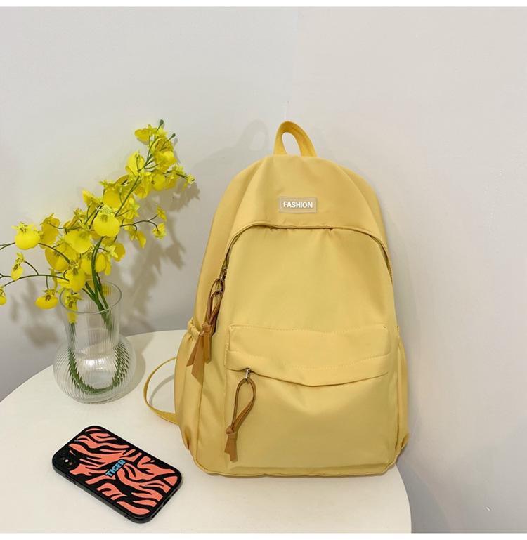 

Рюкзак унисекс в корейском стиле для студентов - свежий дизайн жёлтый